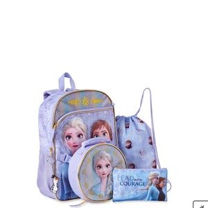Frozen 2, 5 Piece Backpack Set! Anna and Elsa
New!